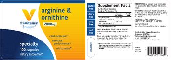 The Vitamin Shoppe Arginine & Ornithine 2000 mg - supplement