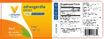 The Vitamin Shoppe Ashwagandha Extract 470 mg - supplement
