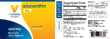 The Vitamin Shoppe Astaxanthin 4 mg - supplement