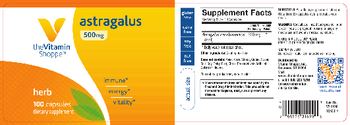 The Vitamin Shoppe Astragalus 500 mg - supplement