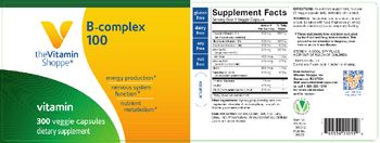 The Vitamin Shoppe B-Complex 100 - supplement
