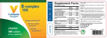 The Vitamin Shoppe B-Complex 100 - supplement