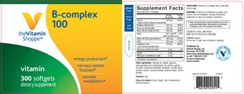 The Vitamin Shoppe B-Complex 100 - supplement
