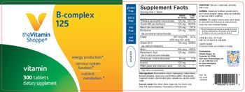 The Vitamin Shoppe B-Complex 125 - supplement