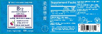 The Vitamin Shoppe B12 Methylcobalamin 1000 mcg Black Cherry - supplement