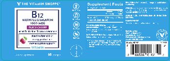 The Vitamin Shoppe B12 Methylcobalamin 1000 mcg Black Cherry - supplement