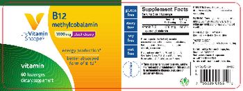 The Vitamin Shoppe B12 Methylcobalamin 1000 mcg Black Cherry - supplement