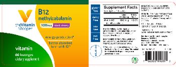 The Vitamin Shoppe B12 Methylcobalamin 1000 mcg Black Cherry - supplement