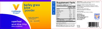 The Vitamin Shoppe Barley Grass Juice Powder - supplement