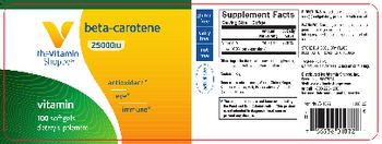 The Vitamin Shoppe Beta-Carotene 25000 IU - supplement