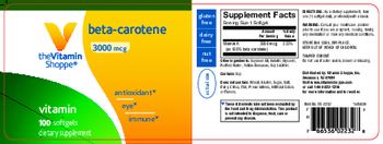 The Vitamin Shoppe Beta-Carotene 3000 mcg - supplement