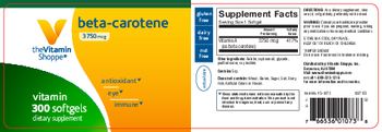The Vitamin Shoppe Beta-Carotene 3750 mcg - supplement