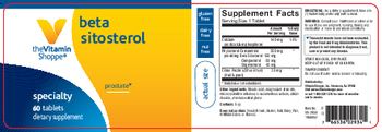 The Vitamin Shoppe Beta Sitosterol - supplement