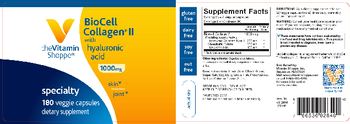 The Vitamin Shoppe BioCell Collagen II With Hyaluronic Acid 1000 mg - supplement