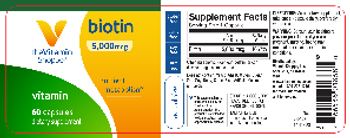 The Vitamin Shoppe Biotin 5,000 mcg - supplement