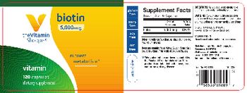 The Vitamin Shoppe Biotin 5,000 mcg - supplement