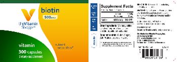 The Vitamin Shoppe Biotin 500 mcg - supplement