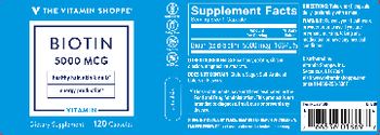 The Vitamin Shoppe Biotin 5000 mcg - supplement