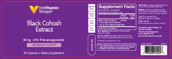The Vitamin Shoppe Black Cohosh Extract 80 mg - supplement
