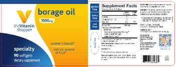 The Vitamin Shoppe Borage Oil 1000 mg - supplement