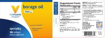 The Vitamin Shoppe Borage Oil 1000 mg - supplement
