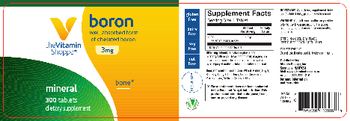 The Vitamin Shoppe Boron 3 mg - supplement