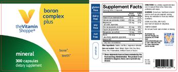 The Vitamin Shoppe Boron Complex Plus - supplement