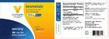 The Vitamin Shoppe Bromelain 500 mg - supplement