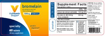 The Vitamin Shoppe Bromelain 500 mg - supplement