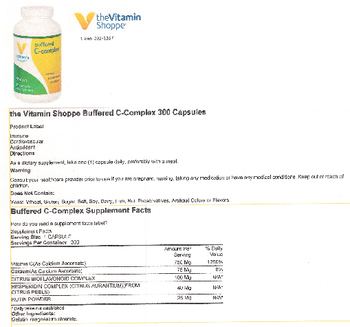 The Vitamin Shoppe Buffered C-Complex - supplement