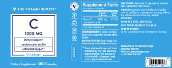 The Vitamin Shoppe C 1000 mg - supplement