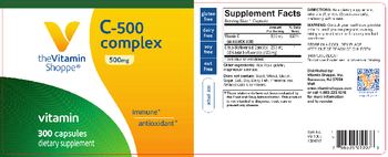 The Vitamin Shoppe C-500 Complex 500 mg - supplement
