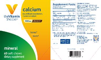 The Vitamin Shoppe Calcium 1000 mg Chocolate - supplement