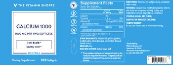 The Vitamin Shoppe Calcium 1000 - supplement