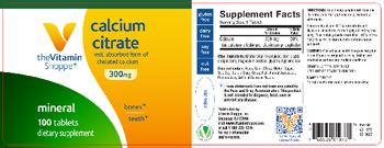The Vitamin Shoppe Calcium Citrate 300 mg - supplement