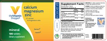 The Vitamin Shoppe Calcium Magnesium Zinc - supplement