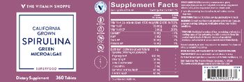 The Vitamin Shoppe California Grown Spirulina - supplement
