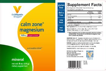 The Vitamin Shoppe Calm Zone Magnesium 325 mg Raspberry Lemon - supplement