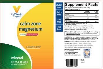 The Vitamin Shoppe Calm Zone Magnesium 325 mg Raspberry Lemon - supplement