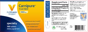 The Vitamin Shoppe Carnipure L-Carnitine 1000 mg - supplement