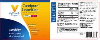 The Vitamin Shoppe Carnipure L-Carnitine 3000 mg Raspberry - supplement