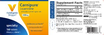 The Vitamin Shoppe Carnipure L-Carntine 500 mg - supplement