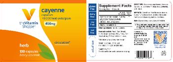 The Vitamin Shoppe Cayenne 450 mg - supplement