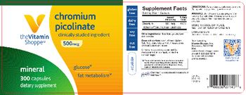 The Vitamin Shoppe Chromium Picolinate 500 mcg - supplement