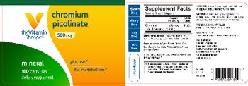 The Vitamin Shoppe Chromium Picolinate 500 mcg - supplement