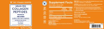 The Vitamin Shoppe Collagen Peptides Powder Unflavored - supplement