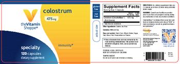 The Vitamin Shoppe Colostrum 475 mg - supplement