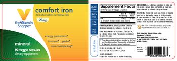 The Vitamin Shoppe Comfort Iron 25 mg - supplement