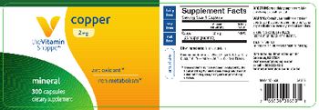 The Vitamin Shoppe Copper 2mg - supplement