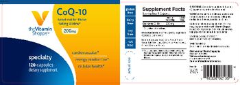 The Vitamin Shoppe CoQ-10 200 mg - supplement